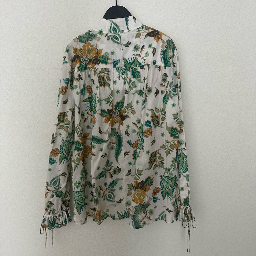 NWT ANTONIO MELANI x The Nat Note Ivy Paisley Floral Print Blouse - Picture 9 of 9